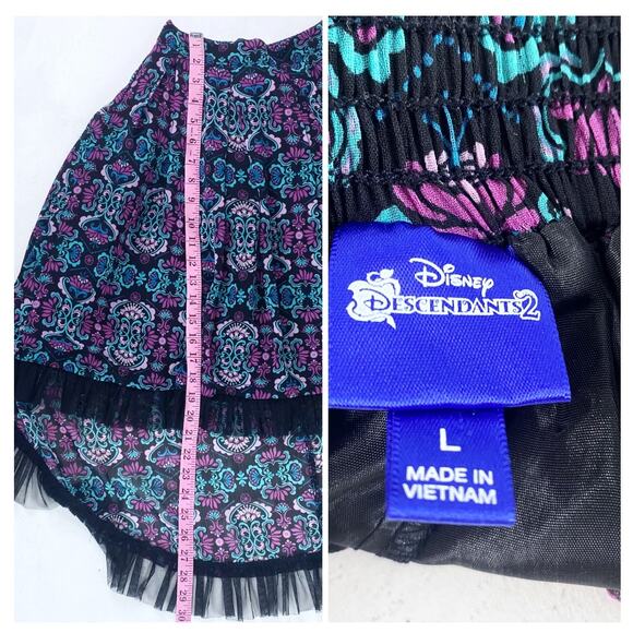 Disney Descendants 2 Asymmetrical Ruffle Skirt Sz XS - Picture 3 of 5